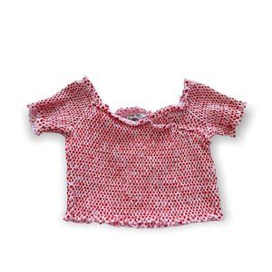 Zara Trafaluc Polka Dot Crop Top